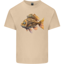Steampunk Fish 2 Mens Cotton T-Shirt Tee Top Sand