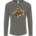 Steampunk Fish 2 Mens Long Sleeve T-Shirt Charcoal