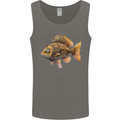 Steampunk Fish 2 Mens Vest Tank Top Charcoal