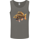Steampunk Fish 2 Mens Vest Tank Top Charcoal