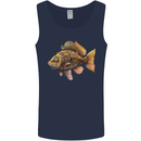 Steampunk Fish 2 Mens Vest Tank Top Navy Blue
