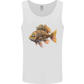 Steampunk Fish 2 Mens Vest Tank Top White