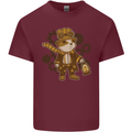 Steampunk Hamster Mens Cotton T-Shirt Tee Top Maroon