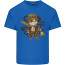 Steampunk Hamster Mens Cotton T-Shirt Tee Top Royal Blue