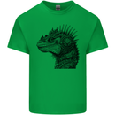 Steampunk Iguana Mens Cotton T-Shirt Tee Top Irish Green