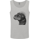 Steampunk Iguana Mens Vest Tank Top Sports Grey