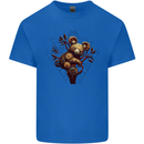 Steampunk Koala Bear Mens Cotton T-Shirt Tee Top Royal Blue