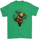Steampunk Koala Bear Mens T-Shirt 100% Cotton Irish Green