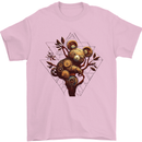Steampunk Koala Bear Mens T-Shirt 100% Cotton Light Pink