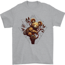 Steampunk Koala Bear Mens T-Shirt 100% Cotton Sports Grey