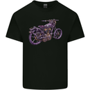 Steampunk Motorbike Motorcycle Biker Mens Cotton T-Shirt Tee Top Black