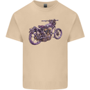 Steampunk Motorbike Motorcycle Biker Mens Cotton T-Shirt Tee Top Sand