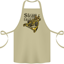 Steampunk Motorsports Racing Car Cotton Apron 100% Organic Khaki