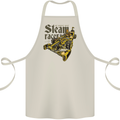 Steampunk Motorsports Racing Car Cotton Apron 100% Organic Natural