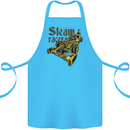 Steampunk Motorsports Racing Car Cotton Apron 100% Organic Turquoise