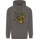 Steampunk Motorsports Racing Car Mens 80% Cotton Hoodie Charcoal