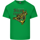 Steampunk Motorsports Racing Car Mens Cotton T-Shirt Tee Top Irish Green