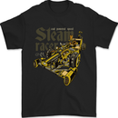 Steampunk Motorsports Racing Car Mens T-Shirt 100% Cotton Black
