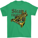 Steampunk Motorsports Racing Car Mens T-Shirt 100% Cotton Irish Green