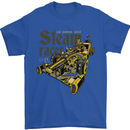 Steampunk Motorsports Racing Car Mens T-Shirt 100% Cotton Royal Blue