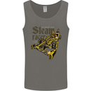Steampunk Motorsports Racing Car Mens Vest Tank Top Charcoal
