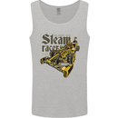 Steampunk Motorsports Racing Car Mens Vest Tank Top Sports Grey