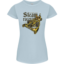 Steampunk Motorsports Racing Car Womens Petite Cut T-Shirt Light Blue