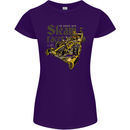 Steampunk Motorsports Racing Car Womens Petite Cut T-Shirt Purple