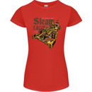 Steampunk Motorsports Racing Car Womens Petite Cut T-Shirt Red