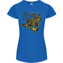 Steampunk Motorsports Racing Car Womens Petite Cut T-Shirt Royal Blue