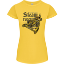 Steampunk Motorsports Racing Car Womens Petite Cut T-Shirt Yellow