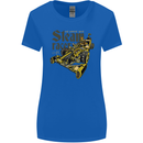 Steampunk Motorsports Racing Car Womens Wider Cut T-Shirt Royal Blue