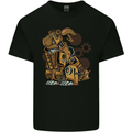 Steampunk Rabbit Mens Cotton T-Shirt Tee Top Black