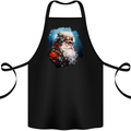 Steampunk Santa Claus Christmas Xmas Cotton Apron 100% Organic Black