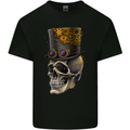 Steampunk Skull Kids T-Shirt Childrens Black