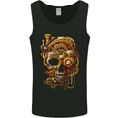 Steampunk Skull Mens Vest Tank Top Black