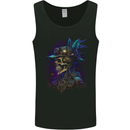 Steampunk Skull Pirate Mens Vest Tank Top Black