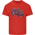 Steampunk Steam Engine Kids T-Shirt Childrens Red