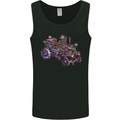 Steampunk Steam Engine Mens Vest Tank Top Black