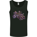 Steampunk Steam Engine Mens Vest Tank Top Black