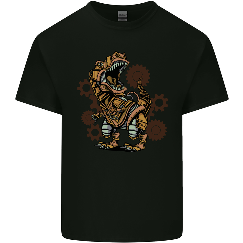 Steampunk T-Rex Dinosaur Kids T-Shirt Childrens Black