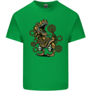 Steampunk T-Rex Dinosaur Mens Cotton T-Shirt Tee Top Irish Green