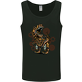 Steampunk T-Rex Dinosaur Mens Vest Tank Top Black