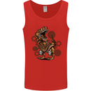 Steampunk T-Rex Dinosaur Mens Vest Tank Top Red