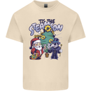 Steamson Steampunk Christmas Santa Claus Mens Cotton T-Shirt Tee Top Natural