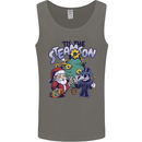 Steamson Steampunk Christmas Santa Claus Mens Vest Tank Top Charcoal