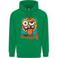 Still Smiling Funny Emoji Exhausted Tired Childrens Kids Hoodie Irish Green