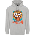 Still Smiling Funny Emoji Exhausted Tired Childrens Kids Hoodie Sports Grey