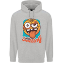 Still Smiling Funny Emoji Exhausted Tired Childrens Kids Hoodie Sports Grey