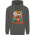 Still Smiling Funny Emoji Exhausted Tired Childrens Kids Hoodie Storm Grey